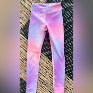 Athleta Kids Pink and Purple Leggings